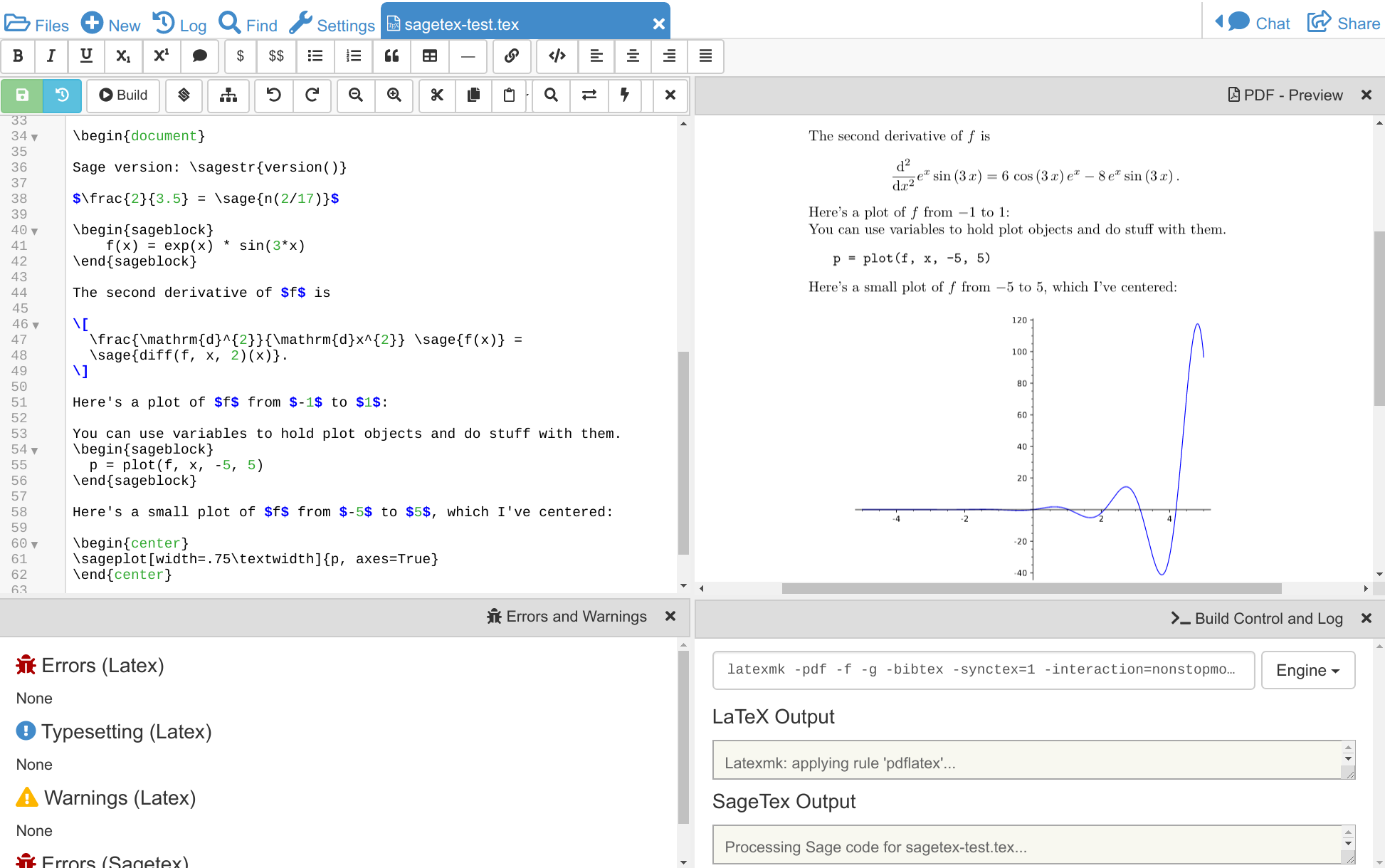 Image illustrating Online LaTeX Editor