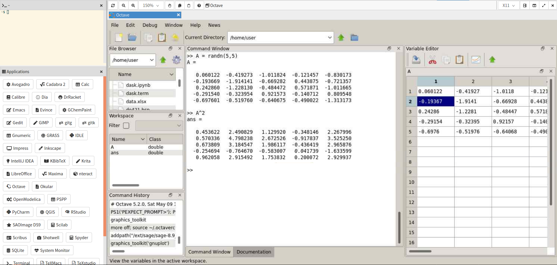 Using the traditional Octave GUI via X11