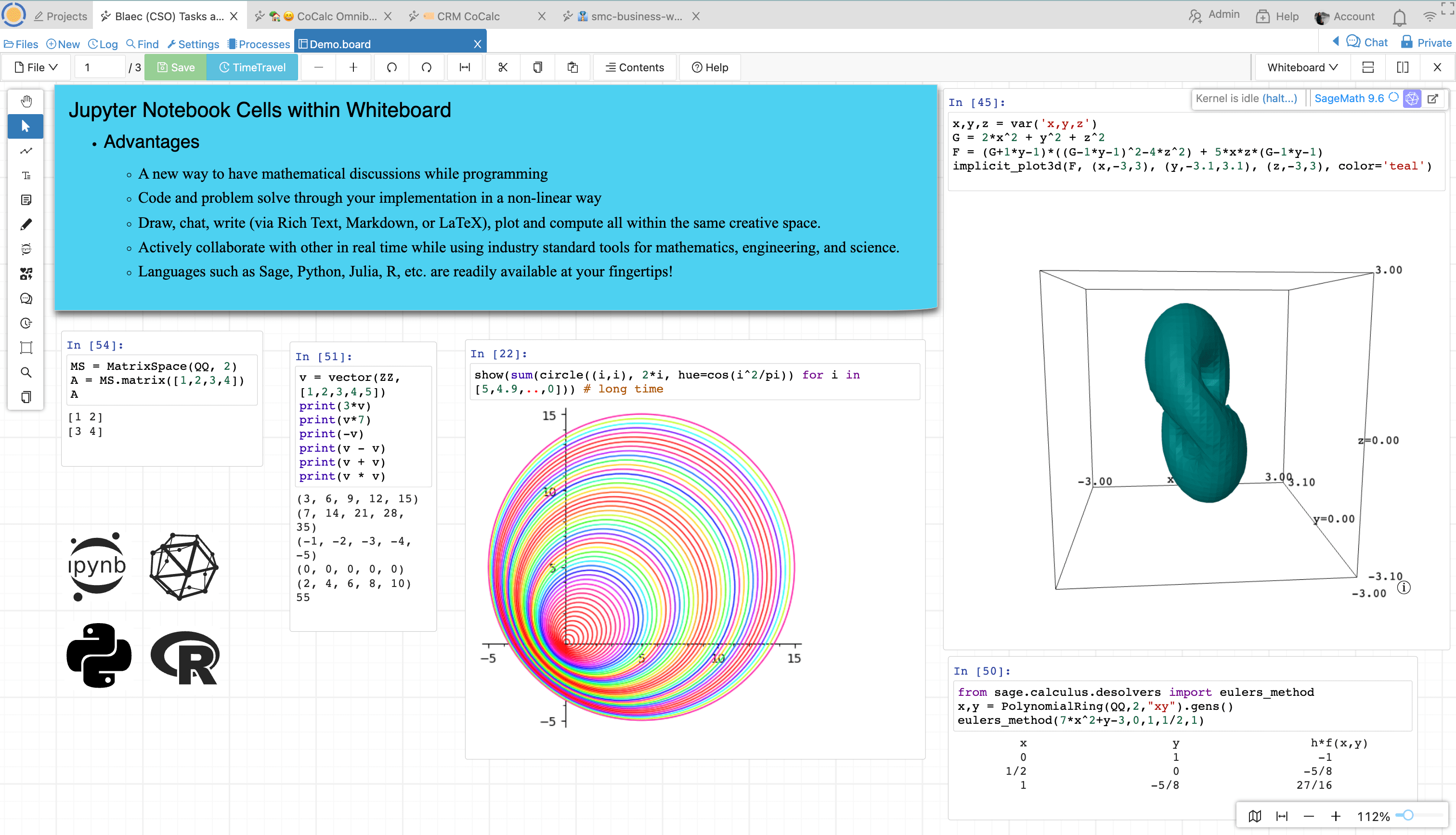 Collaborative Computational Whiteboard